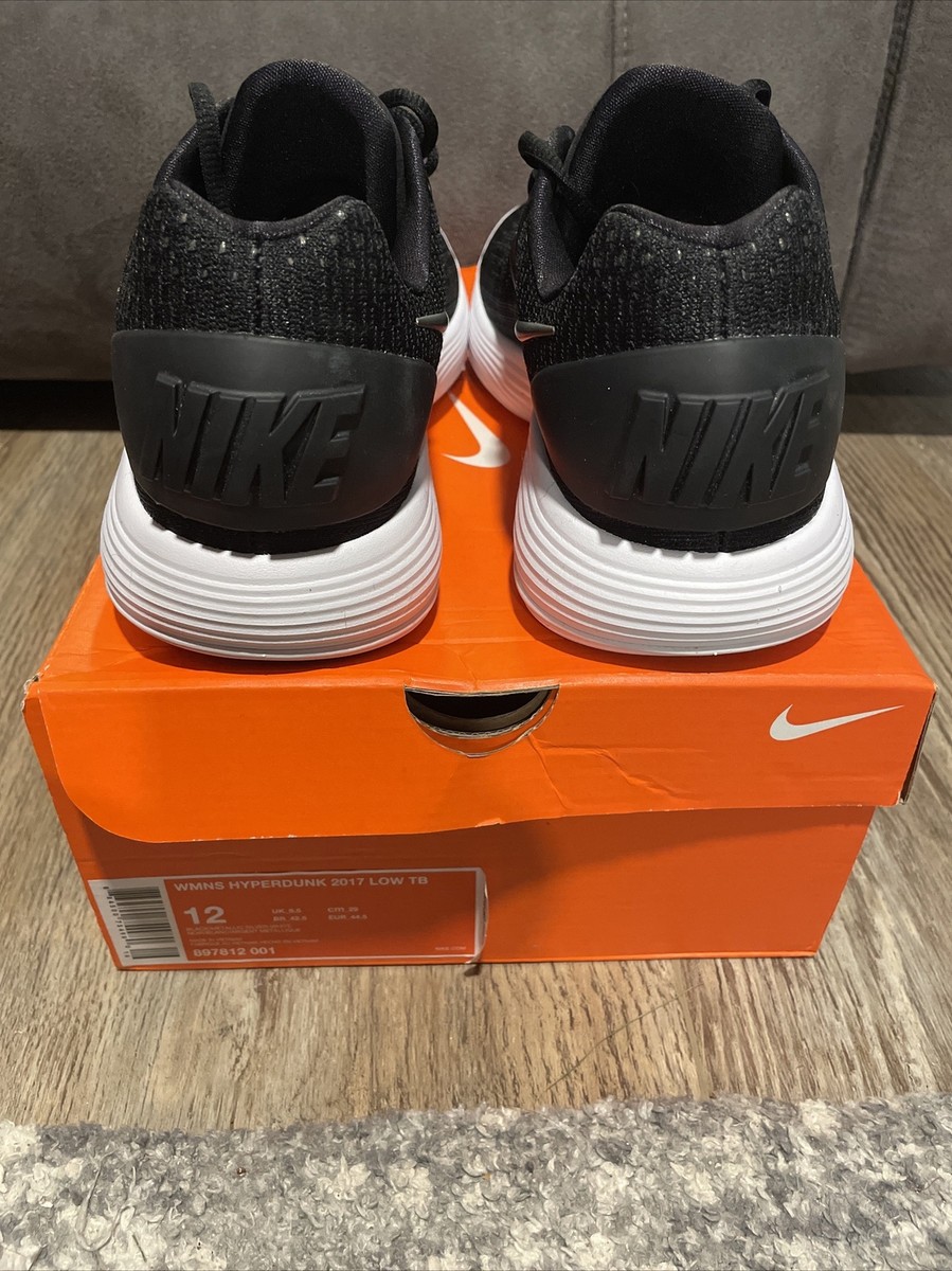 Size 12 - Nike Hyperdunk 2017 Low Black Metallic Silver | eBay