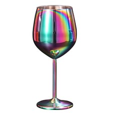 Stainless Steel Wine Glasses Unbreakable Metal Drink Cups Goblet Cup 500-600ml