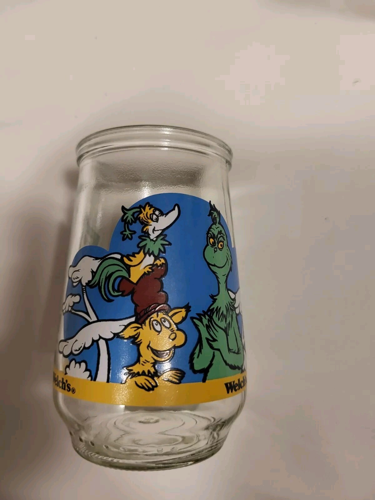 Vintage Welch's Jelly Jar Dr. Seuss' s The Grinch 3 1996 Falak