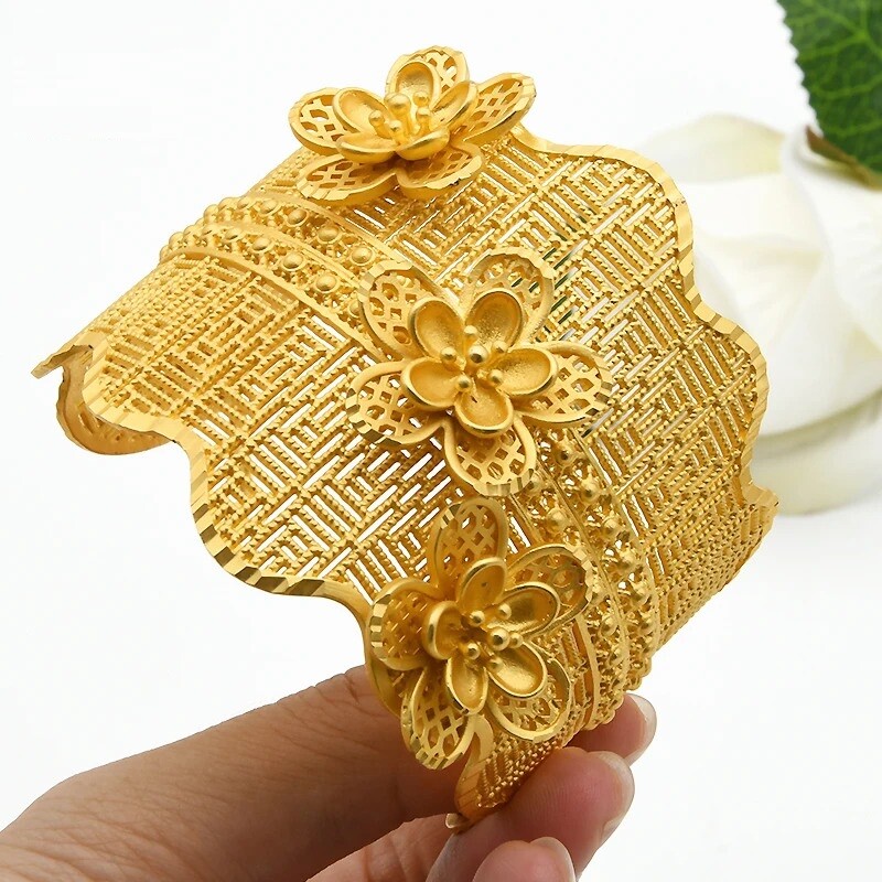 Bangle Bracelet-Women Flower Jewelry  for Bridal/Wedding Party Gifts-image