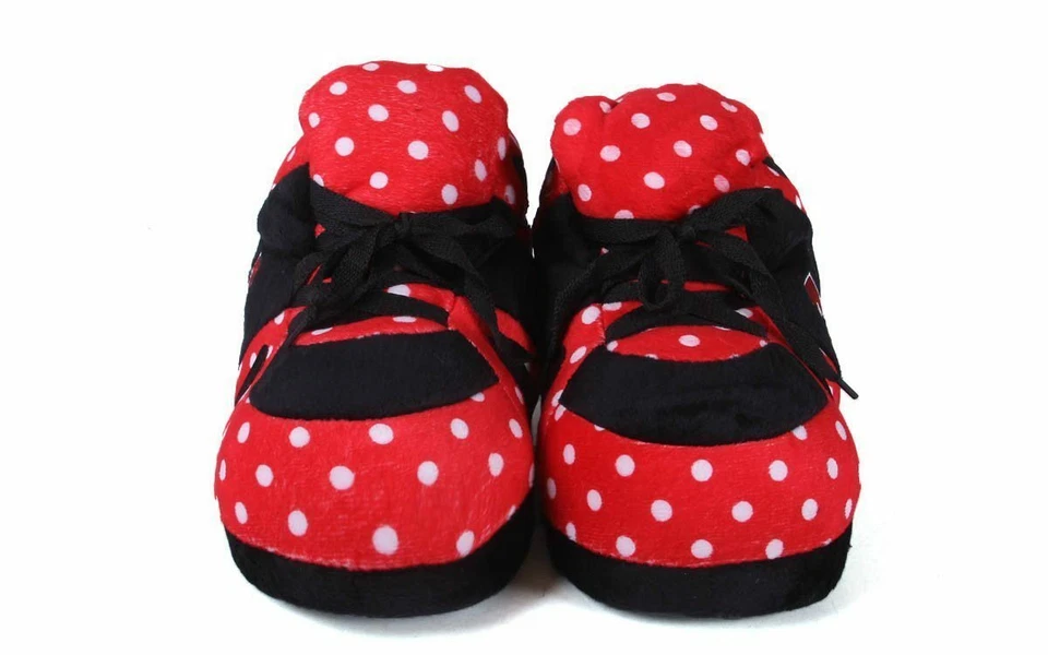 Nebraska Cornhuskers Comfy Feet Polka Dot Slippers - Image 2 of 4