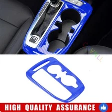Middle Console Gear Shift Frame Panel For Chevrolet Trax 23-25 Blue Carbon Fiber