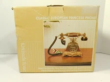 Kirklands Home Classic European Style Push Button Princess Telephone NEW!