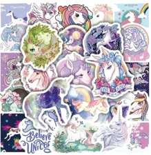 10pcs Cartoon Unicorn Stickers #1- Scrapbook, Journal, DIY Crafts, Sticker Book