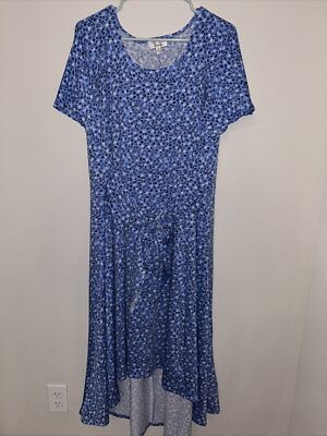 NWT Signature By Robbie Bee Belk Size 2x High Low Circle Pattern