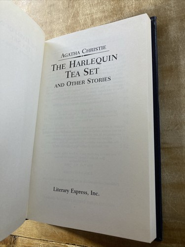 Rare Agatha Christie Mystery Collection Bantam Leatherette The Harlequin Tea Set - Picture 7 of 9