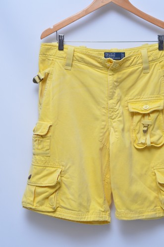 Ralph Lauren Men's Yellow Cargo Shorts Size 33 Made in Dominican Republic - Picture 4 of 12