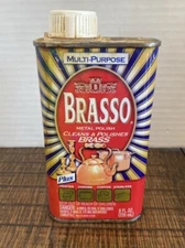 BRASSO 2004 Metal Polish For Pewter, Chrome, Copper, Stainless USED