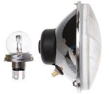 Scheinwerfer R2 P45T mit E Pruefzeichen T&Uuml;V Bilux Gew&ouml;lbt Glas MZ ETZ TS 150 250