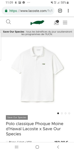 polo lacoste serie limitée