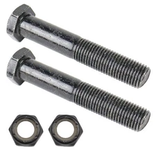 Replacement Skateboard Truck Kingpin and Nut 54mm Gloss Black Floating 2-Pack