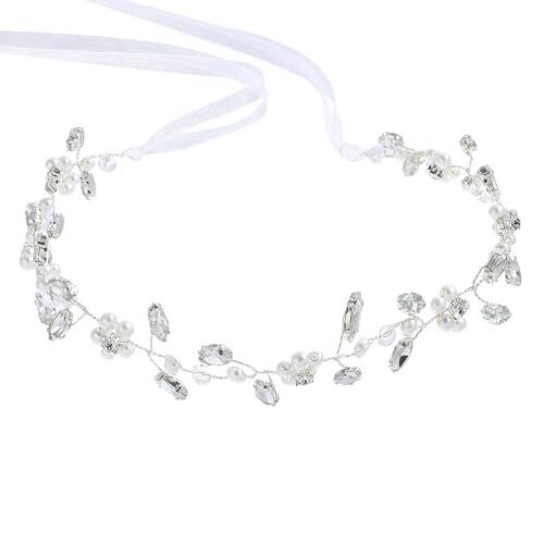 Flower Girl Headpiece Flower Girl Hair Accessory Bridal Headdress Pearl Hairb...