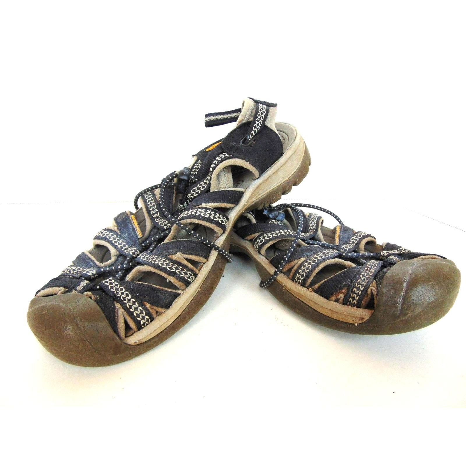 Sandali donna Keen colore marrone chiaro e nero taglia 7 5 buone condizioni scarpa comoda