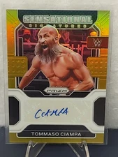 2022 Panini Prizm WWE TOMMASO CIAMPA GOLD AUTO Sensational Signatures #d /10