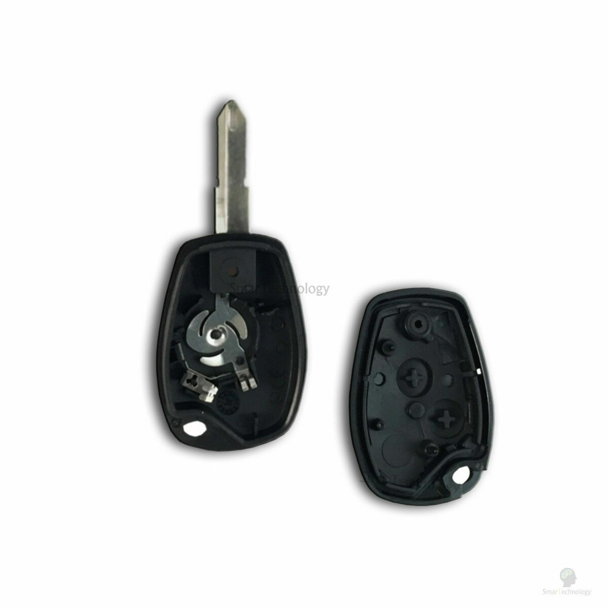 1neiSmartech Guscio Scocca Cover Per Chiave Telecomando Ricambio Compatibile Con Dacia Duster Express Logan Sandero Chiave Completa Di Guscio E Lama - Foto 3