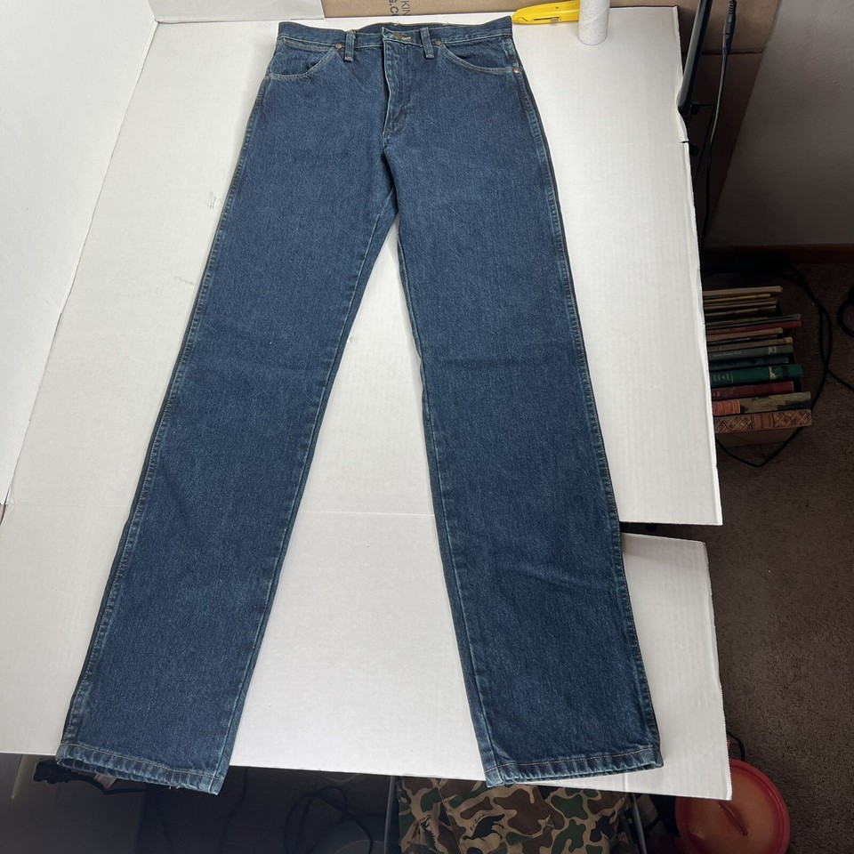 Vintage Deadstock Wrangler Jeans Pro Rodeo Cowboy Cut Dark Wash Denim ...