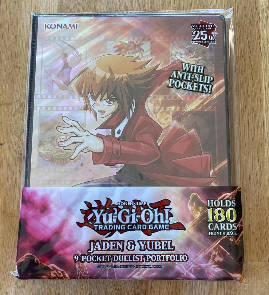 KONAMI Yugioh Jaden & Yubel - Portafolio de duelistas de 9 bolsillos