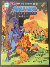 VTG MOTU Masters of the Universe Color and Activity Book "Friends and Foes"