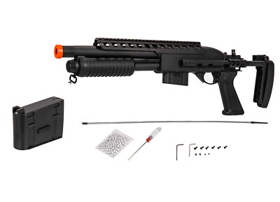 Airsoft Shotgun M870 Spring A&K Rifle 400 FPS Wood Metal