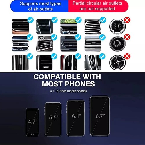 Wireless Automatic Clamping Smart Sensor Car Phone Holder Fast Charger Mount 15W - Picture 20 of 26