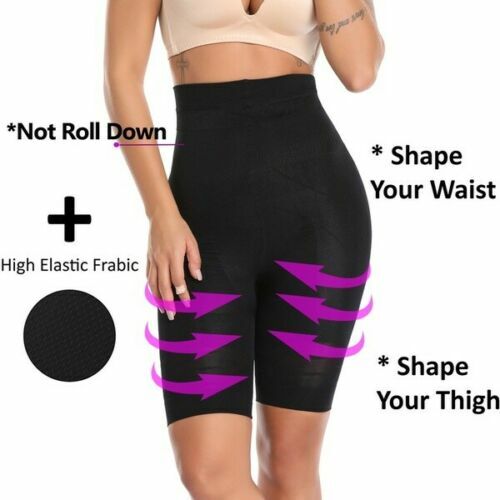 Leggings de compresión anticelulíticos modelador de piernas cintura alta pantalones negros prendas moldeadoras - Imagen 17 de 19