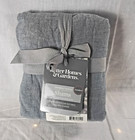 Standard Ruffled Chambray Pillow Sham Set (2 Pack) Lt Blue