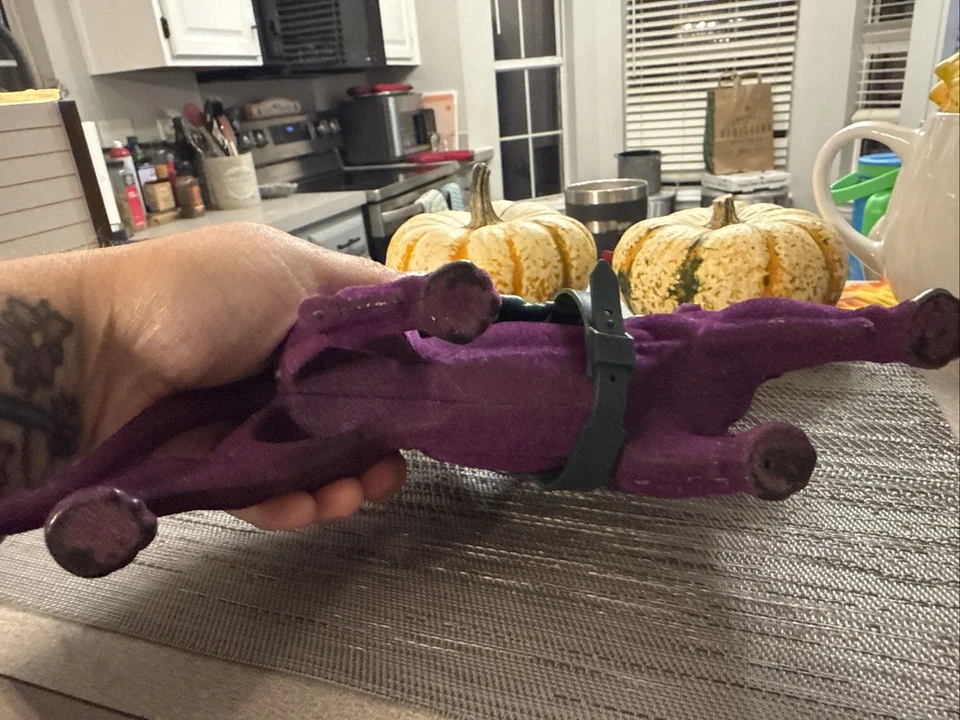 MOTU Pantera Púrpura Con Sillín Verde - Vintage Original 1981 Masters Of Univers Foto 2 de 4