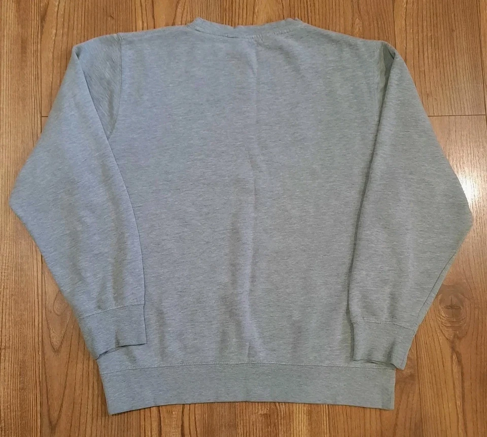UNDEFEATED UNDFTD 5-STRIKES LOGO Crewneck Sweatshirt Heather Gray Grey Black M - Image 2 of 4