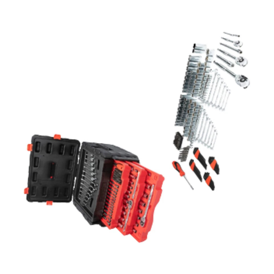 Crescent 229 Piezas 1/4" 3/8" y 1/2" Juego de Herramientas de Mano Mecánicas de Accionamiento CTK229C ¡Nuevo! Foto 2 de 4