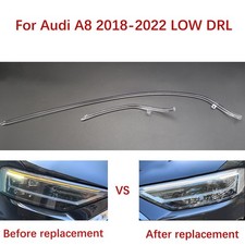 A Pair Car Headlights DRL For Audi A8 2018-2022 LOW Ballast Light Guide Strip