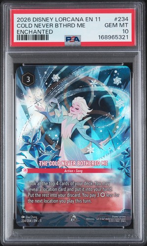 The Cold Never Bothered Me graded PSA 10 for sale on eBay