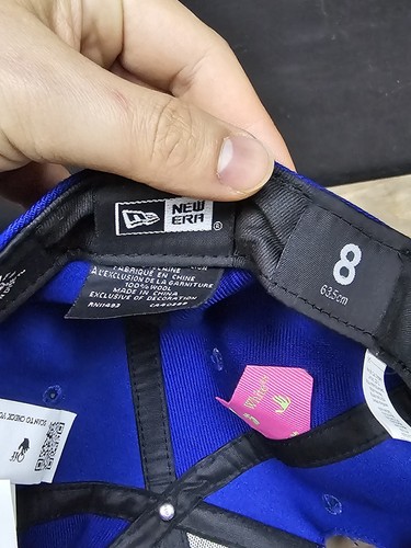 Off White X MLB Toronto Blue Jays eng anliegende Mütze Größe 8 brandneu Virgil Abloh - Bild 5 von 9