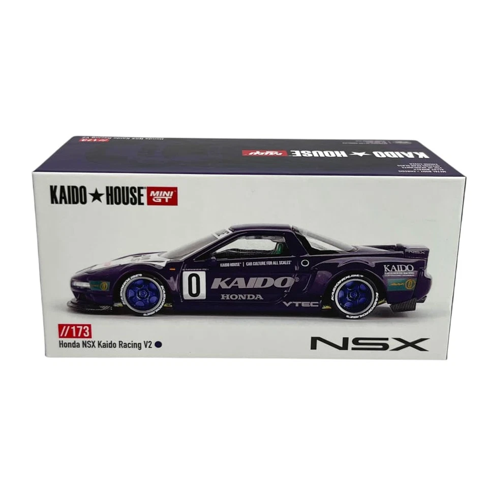 Modellino Auto Mini GT 1/64 Kaido House Honda NSX Kaido Racing #0 V2 Purple - Immagine 4 di 4