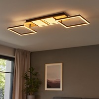 Deckenlampe Holzleuchte Deckenleuchte Esszimmerlampe Beweglich Schwarz Led