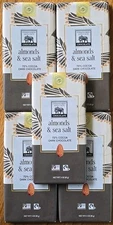 Endangered Species 72% Cacao Chocolate Bar Almonds & Sea Salt, 3 oz (Pack of 5)