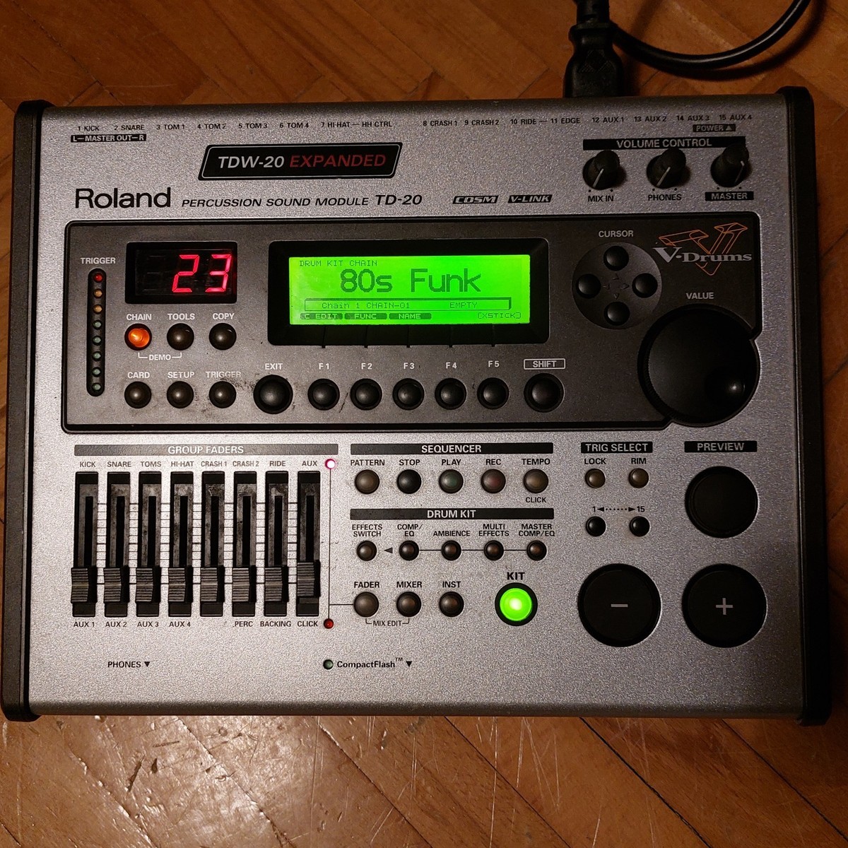 Roland TD-20 V-Drum Percussion Sound Module for sale online