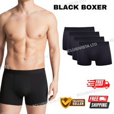 12 PACK 3 AND 6 BLACK MENS BOXER SHORTS TRUNKS COMFORT BOXERS MENS UNDERWEAR LOT