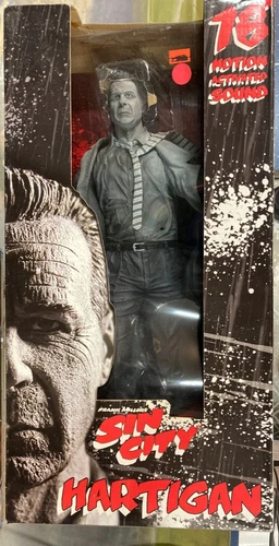 Sin City 18" Hartigan Motion Activated Sound Figure NECA 2005 Bruce Willis