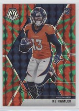 2020 Panini Mosaic Rookies Reactive Green Mosaic Prizm KJ Hamler #219 zg6