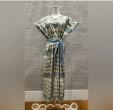 J. Peterman Print Caftan with Belt