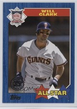 2022 Topps Series 2 1987 Topps All-Star Baseball Blue Will Clark #87AS-31 6o3