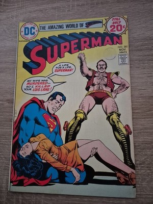 Superman #281 Comic Book First Appearance of Vartox, November 1974