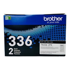 Genuine Brother TN336BK 2 Pack TN336 Black Toner Cartridge High Yield Twin Pack