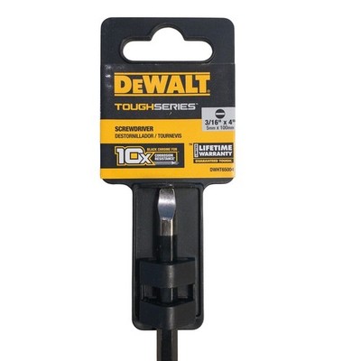 DEWALT ToughSeries 3/16 Inch x 4 Inch Screwdriver Black Chrome