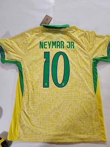 Brazil 2024 Stadium Neymar Jr 10 Home Men's Nike Dri-FIT Soccer Jersey Sz XL - Picture 9 of 10