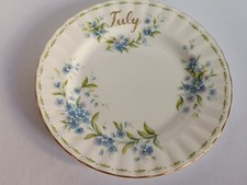 Piatto Porcellana da Dessert,Royal Albert Month Of The Year Luglio