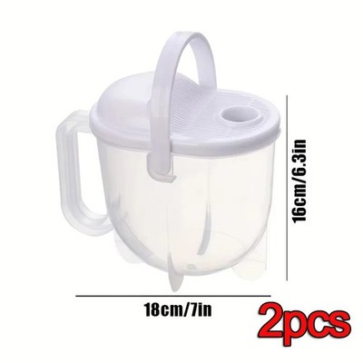 Portable Multi-Function Rice Washing Basket with Drain Hole   Quick Wash Rice 