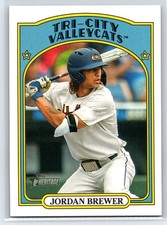 2021 Topps Heritage Minor League Jordan Brewer Rookie RC #67