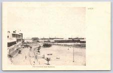 Antique ADEN Crescent Harbour Waterfront Shipping 1900s Undivided Back