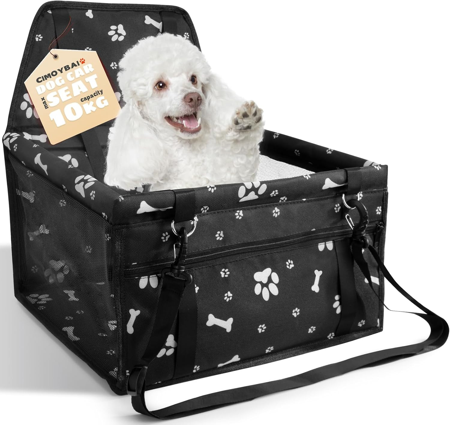 Seggiolino Auto per Cani Molto Stabile - Viaggi Sicuri per Taglie Piccole